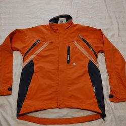 Cyclite Cycling Rain Jacket Mens Xs Orange Reflective