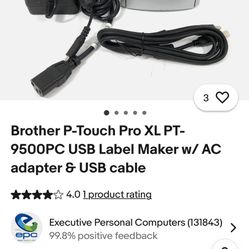 Brother P Touch Pro Xl Labeled