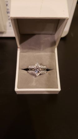 Sterling Silver engagement Wedding promise Ring
