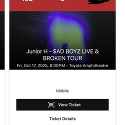 Junior H Concert Tickets