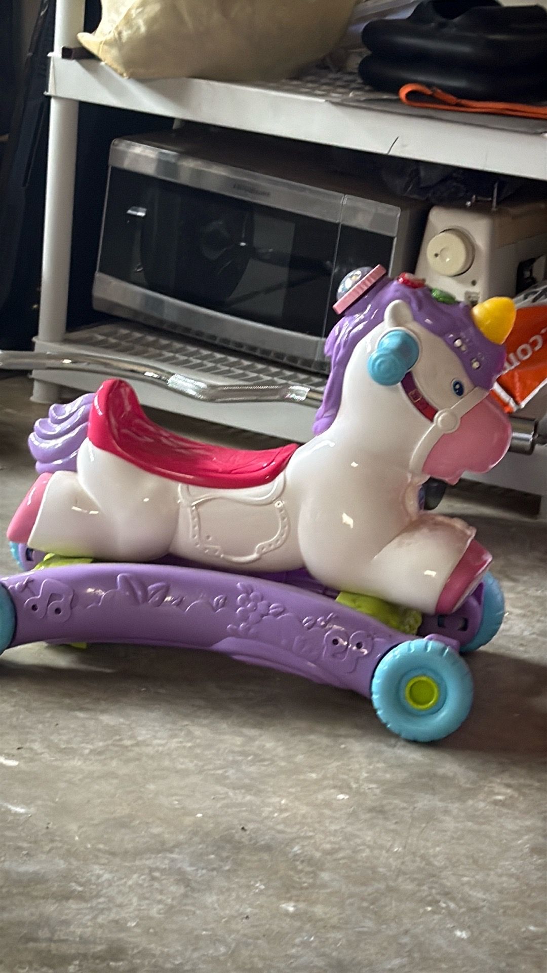 Horse 2 in one rocker , ride along