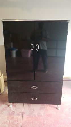 Black Lacquer Armoire