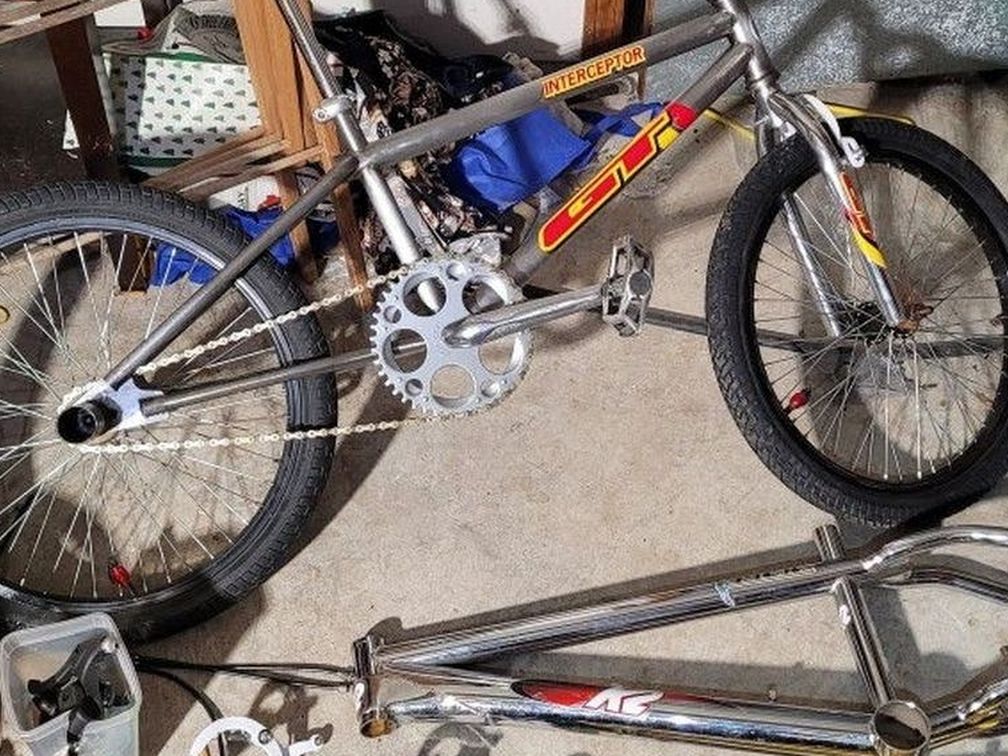 CRAZY OLD SCHOOL BMX BIKE AND PARTS GT DEAL 1993 GT INTE