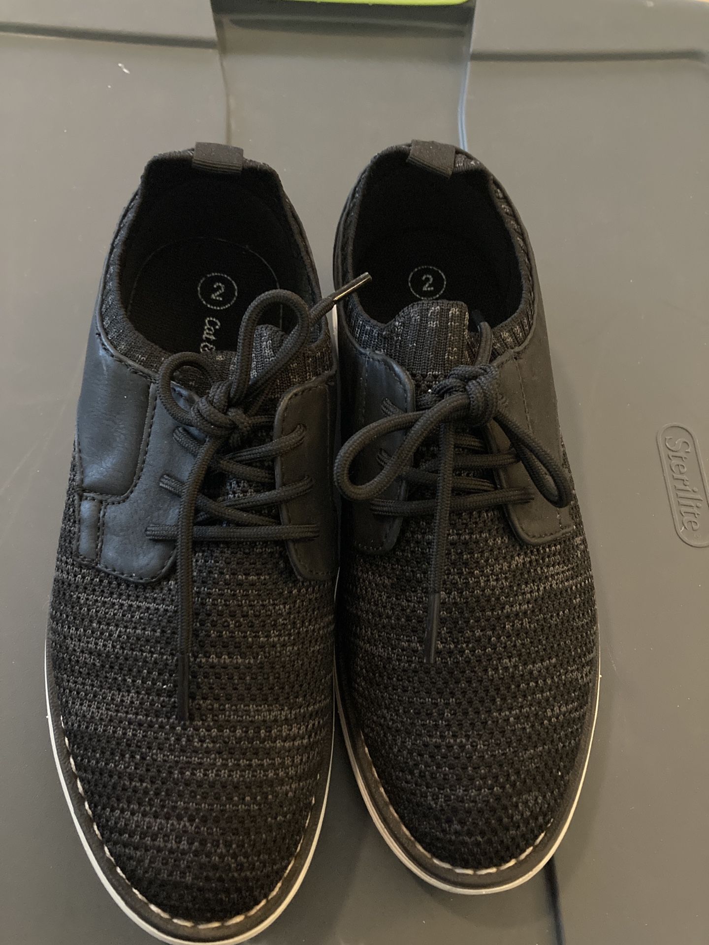 Size 2 Black Oxford Boys Shoe