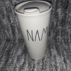 Rae Dunn Ceramic Travel Mug
