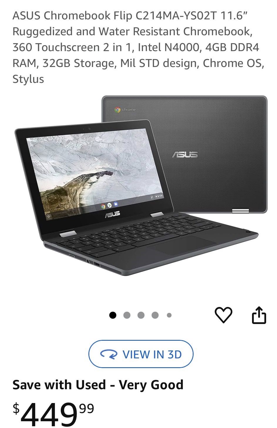 asus Chromebook only Asking For 150