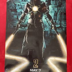 IRON MAN 2 2010 DOUBLE SIDED MARVEL ORIGINAL MOVIE POSTER 27" x 40" ‼️ May Have Light Minor Crease On The Edge ‼️ Price Is FIRM 