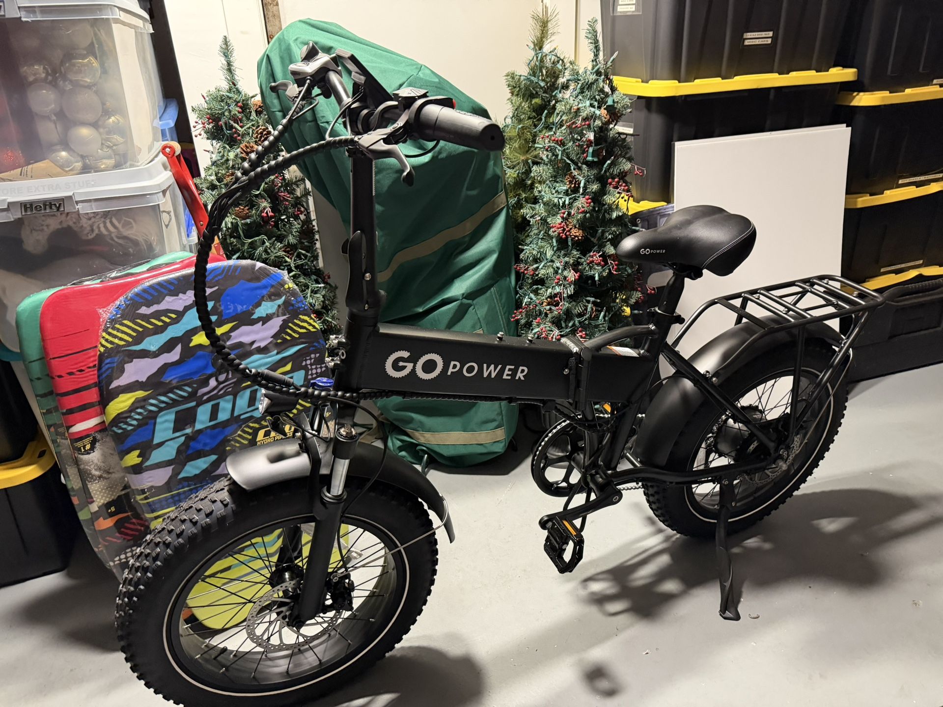 Brand New GO Power Electric Fat Tire Folding Bike