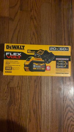 Dewalt Flex Volt 6AH Battery And Charger Kit
