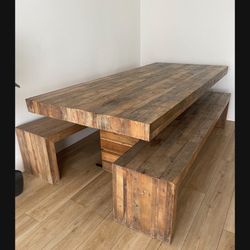 Living Spaces Tahoe Wood Table