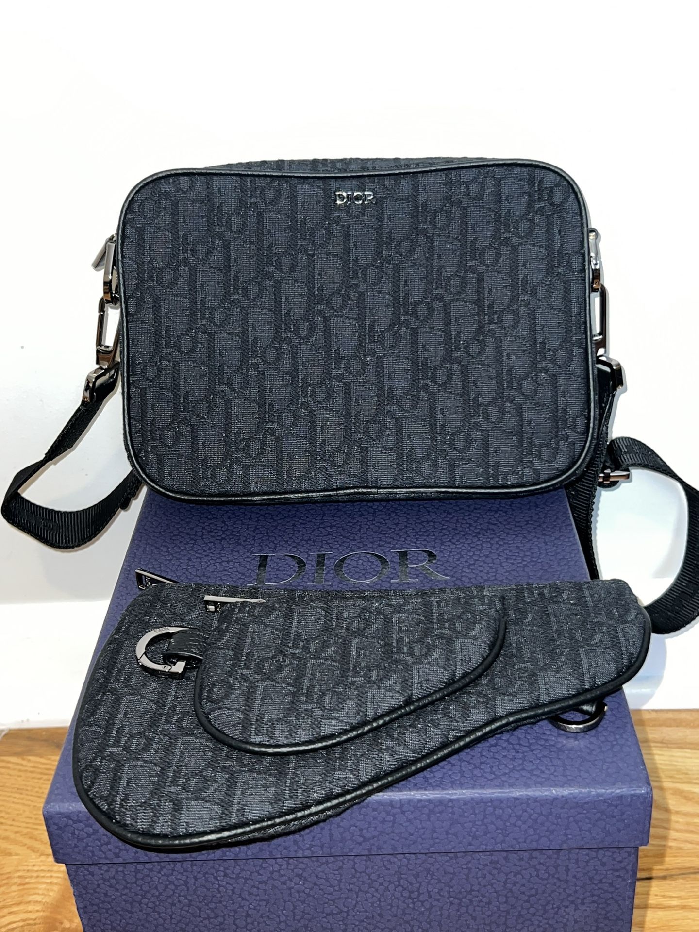 Dior Messenger Bag Black Brand New Jordan 