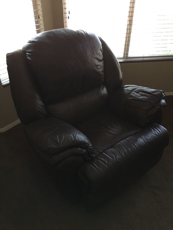 Leather recliner