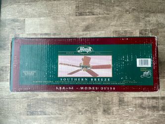 Vintage 1993 HUNTER Southern Breeze 52” 5 Blade Ceiling Fan - New Old Stock