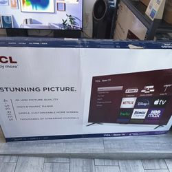 55" TCL ROKU TV