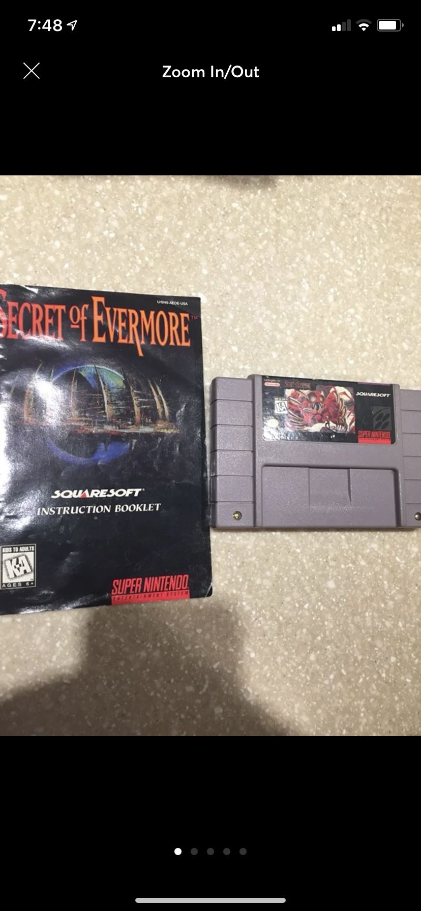 Secret of Evermore for Super Nintendo (SNES)