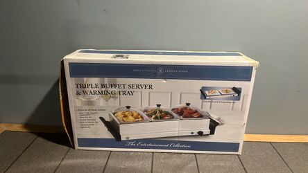 Bella Cucina Artful Food Triple Buffet Server & Warming Tray