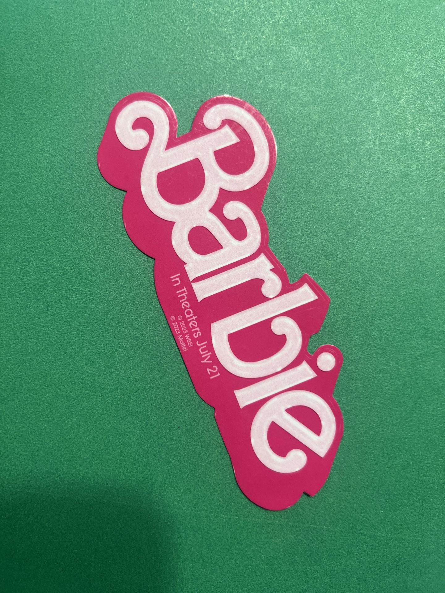 Barbie decal - 5” Long 2” Tall