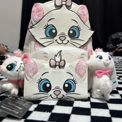 New Marie Loungefly Backpack And Wallet 