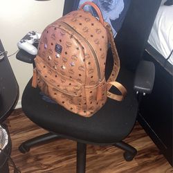 MCM Cognac / Brown Large Backpack