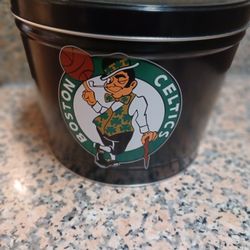 Boston CELTICS AND BRUINS Tin Can 
