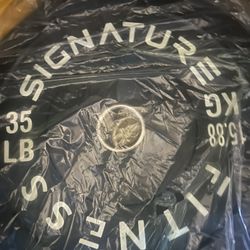 New Pair Of 35 Pounds Bumper Weight
