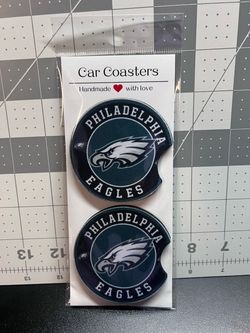 Philadelphia Eagles Handmade Car Coasters Set of 2