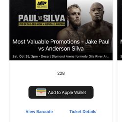 Jake Paul Ticket