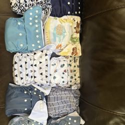 Cloth Diaper Lot – Adjustable, Reusable, Excellent Condition!