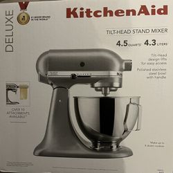 **NEW** KitchenAid Deluxe 4.5 Quart Tilt-Head Stand Mixer -KS M97 for Sale  in San Antonio, TX - OfferUp