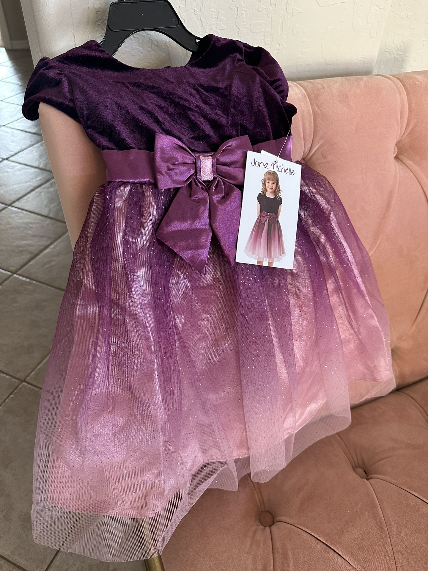 Girls Dress BRAND NEW / Size 3T Spring Easter Summer Purple Dress 