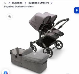 Twin Stroller with bassinets