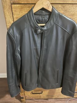 NY leather jacket Size L 