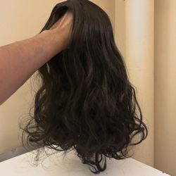 Short Wavy Hair Wig Cap | Natural Black