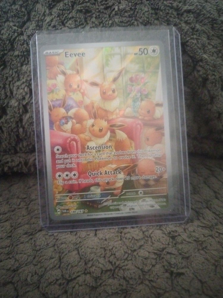 Eevee SIR from Twilight Masquerade Pokemon Card