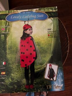 Elf Fairy Lovely Ladybug Suit Kids Costume
