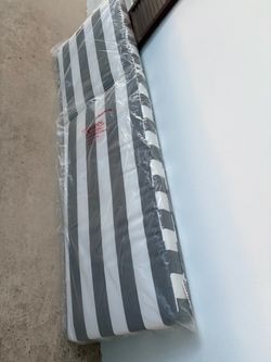 Brand new never used white-gray sunbrella fsbric for chaise Louange