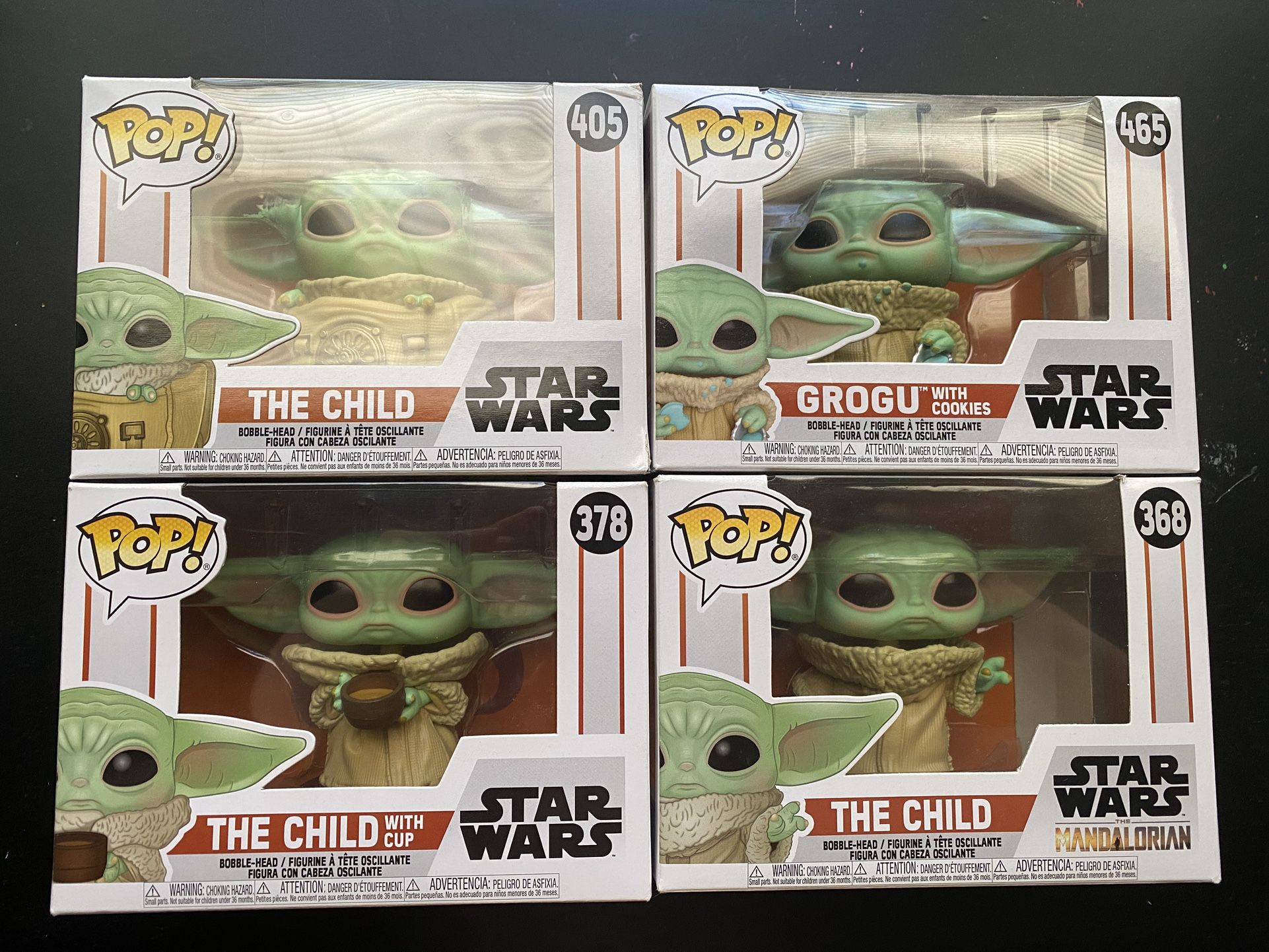 Baby Yoda/ Grogu/ The Child Funko Pops - 4 In 1 Deal