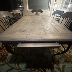 6ft Long Dining Table Set 