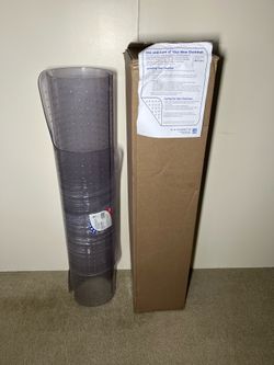 New Chair Mat for High Pile Carpet, 45 x 53 With Lip, Clear, by ES Robbins