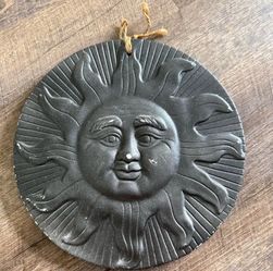 Terracotta Sun Face Wall Hanging