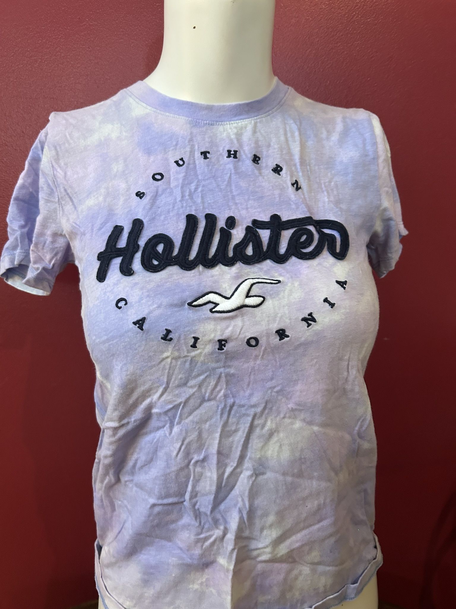 Hollister California Purple Tie Dye Shirt XSmall