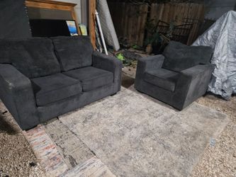 Ashley furniture love seat and amrchair