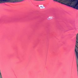 Salmon Colored Nike Crewneck Sweater