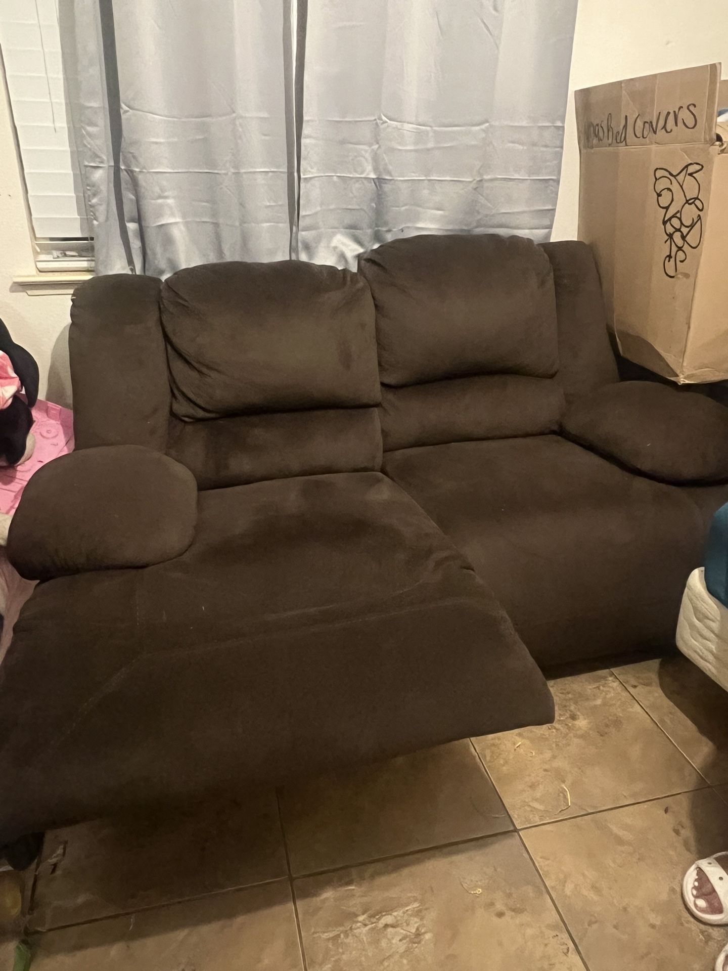 A Pair Of Recliner Lover Couches 