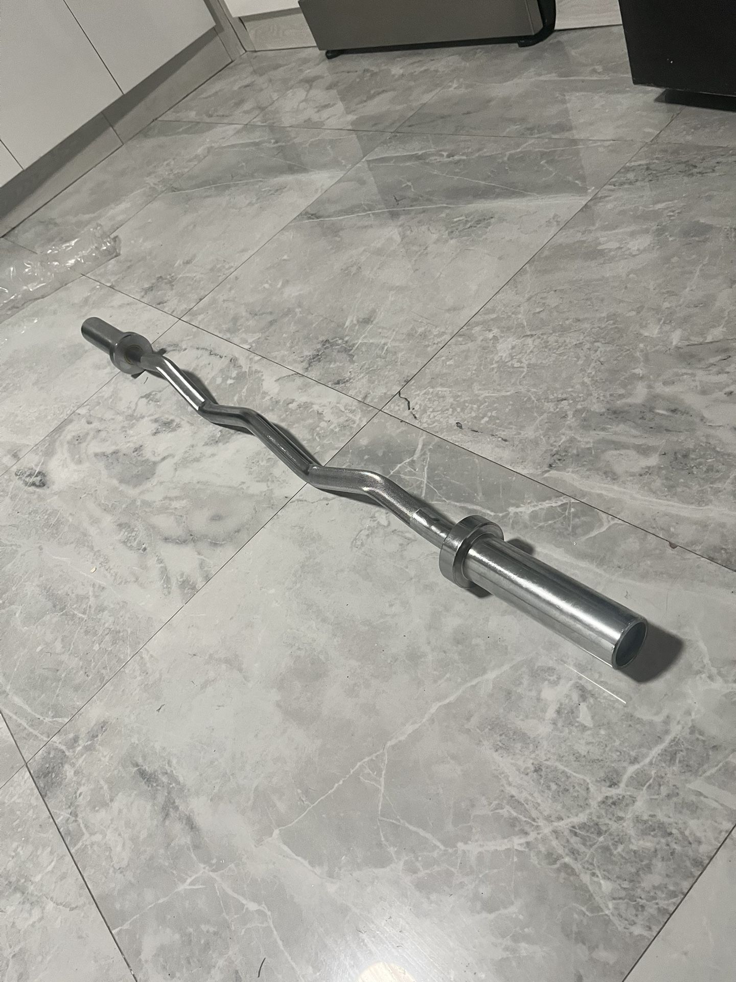 New With Bag Ez Curl Barbell Bar For Olympic Weights