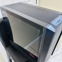LIAN LI LANCOOL 216 E-ATX RGB PC Gaming Case (Black) Bundle with UNI Fan AL120 Revolutionized Daisy-Chain 120mm ARGB Fan 3 Pack (White)
