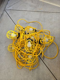 100 ft 10-Light Light String - Yellow used like new
Great for work party camping
