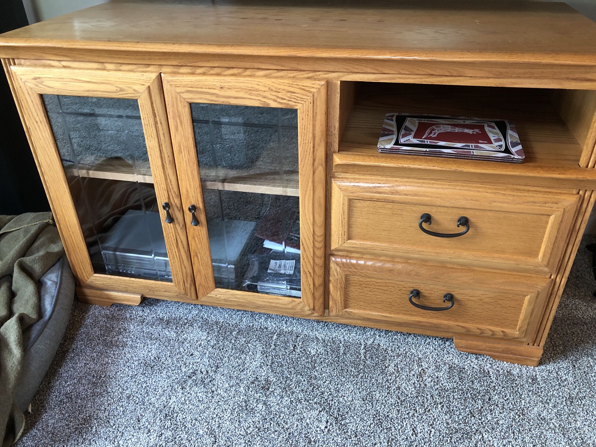 Solid Oak TV Stand