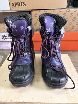 girl’s (kids) snow boots size 13
