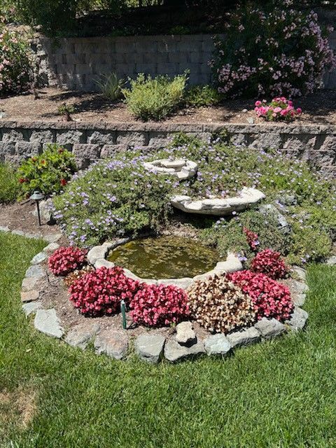 Landscape Fountain With Brand New Pump
